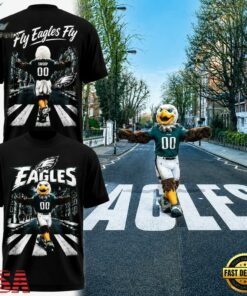 Philadelphia Eagles Fly Eagles Fly 2026 Black T Shirt, Viral 3D Graphic Tee Philadelphia Eagles Fly Eagles Fly 2026 Black T Shirt