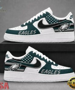 Philadelphia Eagles NFL American Flag Football Team Limited Air Force 1 Shoes Sneakers, NFL Fan AF1 Shoes Philadelphia Eagles Nfl American Flag Football Team Limited Air Force 1 Shoes Sneakers