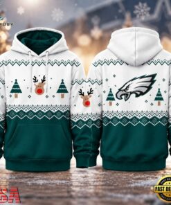 Philadelphia Eagles NFL Christmas Game Day Hoodie Shirt, Sports Fans 3D Shirt Philadelphia Eagles Nfl Christmas Game Day Hoodie Shirt