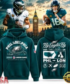 Philadelphia Eagles NFL London Games Tottenham 2026 Hoodie, Viral 3D Graphic Tee Philadelphia Eagles Nfl London Games Tottenham 2026 Hoodie