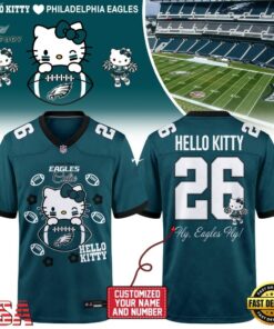 Philadelphia Eagles NFL x Hello Kitty 2026 Football Jersey Shirt, Fashion Football Jersey Philadelphia Eagles Nfl X Hello Kitty 2026 Football Jersey Shirt