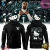 Philadelphia Eagles x Hello Kitty 2026 Black Hoodie, Viral 3D Graphic Tee Philadelphia Eagles X Hello Kitty 2026 Black Hoodie