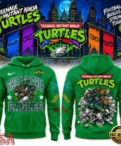 Philadelphia Eagles x Teenage Mutant Ninja Turtles 2026 Limited Edition Hoodie, Trending Music 3D Tee Philadelphia Eagles X Teenage Mutant Ninja Turtles 2026 Limited Edition Hoodie