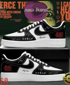 Pierce the Veil I Can’t Hear You World Tour 2026 Custom Name Air Force 1 Shoes, Music Lover AF1 Shoes Pierce The Veil I Can T Hear You World Tour 2026 Custom Name Air Force 1 Shoes