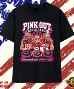 Pink Out Tackle Cancer SAN Francisco 49ERS Pink October 2026 T Shirt, Trendy 2D Print Shirt Pink Out Tackle Cancer San Francisco 49ers Pink October 2026 T Shirt
