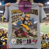 Pittsburgh Steelers 26 19 Win Over Tampa Bay Buccaneers Game Day 3D Shirt, Viral 3D Graphic Tee Pittsburgh Steelers 26 19 Win Over Tampa Bay Buccaneers Game Day 3D Shirt