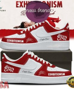 Rebecca Black Exhibitionism on Tour 2026 Red Air Force 1 Shoes Sneakers, Music Lover AF1 Shoes Rebecca Black Exhibitionism ON Tour 2026 Red Air Force 1 Shoes Sneakers