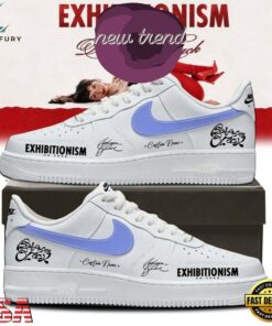 Rebecca Black Exhibitionism on Tour 2026 White Air Force 1 Shoes Sneakers, Music Lover AF1 Shoes Rebecca Black Exhibitionism ON Tour 2026 White Air Force 1 Shoes Sneakers