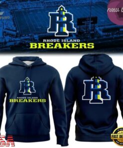 Rhode Island Breakers Primary Logo 2026 Black Hoodie, Viral 3D Graphic Tee Rhode Island Breakers Primary Logo 2026 Black Hoodie
