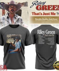 Riley Green That’s Just Me Tour 2027 Signature 3D Shirt, Trending Music 3D Tee Riley Green That S Just ME Tour 2027 Signature 3D Shirt