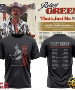 Riley Green That’s Just Me Tour 2027 Signature T Shirt, Trending Music 3D Tee Riley Green That S Just ME Tour 2027 Signature T Shirt