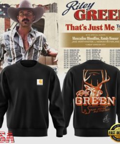Riley Green That’s Just Me Tour 2027 Signed Black Sweatshirt, Trending Music 3D Tee Riley Green That S Just ME Tour 2027 Signed Black Sweatshirt