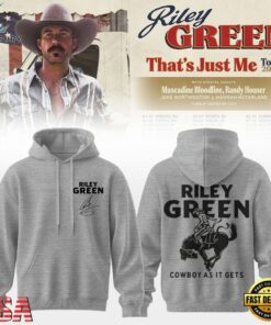 Riley Green That’s Just Me Tour 2027 Signed Grey Hoodie, Trending Music 3D Tee Riley Green That S Just ME Tour 2027 Signed Grey Hoodie
