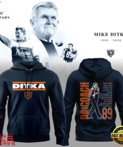 RIP Mike Ditka Chicago Bears Thank You For The Memories Hoodie, Viral 3D Graphic Tee Rip Mike Ditka Chicago Bears Thank You For The Memories Hoodie