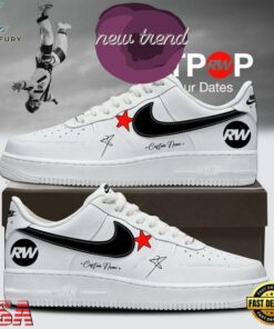 Robbie Williams BRITPOP World Tour 2026 White Air Force 1 Shoes Sneakers, Music Lover AF1 Shoes Robbie Williams Britpop World Tour 2026 White Air Force 1 Shoes Sneakers