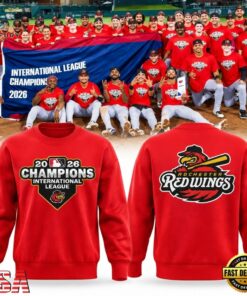 Rochester Red Wings International League Champions 2026 Red Sweatshirt, Viral 3D Graphic Tee Rochester Red Wings International League Champions 2026 Red Sweatshirt