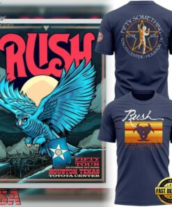 Rush Fifty Something Tour 2026 Houston, October 1, 2026 3D Shirt, Trending Music 3D Tee Rush Fifty Something Tour 2026 Houston October 1 2026 3D Shirt