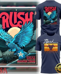 Rush Fifty Something Tour 2026 Houston, October 1, 2026 T Shirt, Trending Music 3D Tee Rush Fifty Something Tour 2026 Houston October 1 2026 T Shirt