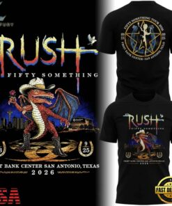 Rush Fifty Something Tour 2026 San Antonio, TX T Shirt, Trending Music 3D Tee Rush Fifty Something Tour 2026 San Antonio TX T Shirt