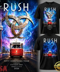 Rush Fifty Something Tour 2026 Toronto 2026 T Shirt, Trending Music 3D Tee Rush Fifty Something Tour 2026 Toronto 2026 T Shirt