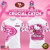 San Francisco 49ers Breast Cancer Awareness x Hello Kitty Tackle Cancer Together 3D Shirt, Viral 3D Graphic Tee San Francisco 49ers Breast Cancer Awareness X Hello Kitty Tackle Cancer Together 3D Shirt