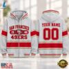 San Francisco 49ers NFL Varsity Stripe Zip Hoodie, Sports Fans 3D Shirt San Francisco 49ers Nfl Varsity Stripe Zip Hoodie