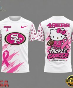 San Francisco 49ers x Hello Kitty Crucial Catch 2026 Limited Edition 3D Shirt, Viral 3D Graphic Tee San Francisco 49ers X Hello Kitty Crucial Catch 2026 Limited Edition 3D Shirt