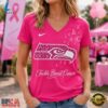 Seattle Seahawks 2026 NFL Tackle Breast Cancer V neck T Shirt, NFL Team V Neck Tee Seattle Seahawks 2026 Nfl Tackle Breast Cancer V Neck T Shirt