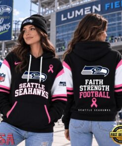 Seattle Seahawks NFL Breast Cancer Awareness Hoodie, Faith Strength Football 3D Shirt, Sports Fans 3D Shirt Seattle Seahawks Nfl Breast Cancer Awareness Hoodie Faith Strength Football 3D Shirt