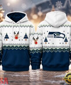 Seattle Seahawks NFL Christmas Game Day Hoodie Shirt, Sports Fans 3D Shirt Seattle Seahawks Nfl Christmas Game Day Hoodie Shirt
