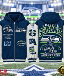 Seattle Seahawks NFL Gridiron Heritage Zip Hoodie, Sports Fans 3D Shirt Seattle Seahawks Nfl Gridiron Heritage Zip Hoodie