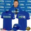 Seattle Seahawks Throwback 2026 Limited Edition T Shirt, Viral 3D Graphic Tee Seattle Seahawks Throwback 2026 Limited Edition T Shirt