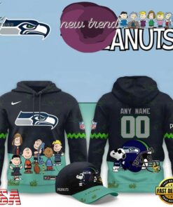 Seattle Seahawks x Peanuts 2026 Special New Hoodie, Viral 3D Graphic Tee Seattle Seahawks X Peanuts 2026 Special New Hoodie