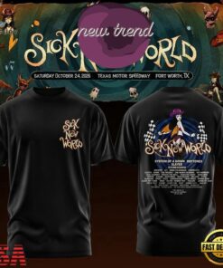 Sick New World Texas 2026 Graphic New Design 3D Shirt, Trending Music 3D Tee Sick New World Texas 2026 Graphic New Design 3D Shirt