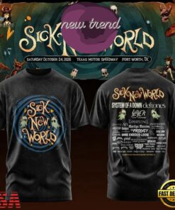 Sick New World Texas 2026 Graphic Special New 3D Shirt, Trending Music 3D Tee Sick New World Texas 2026 Graphic Special New 3D Shirt