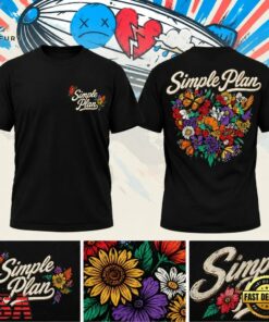 Simple Plan Bigger Than You Think Tour 2026 London T Shirt, Trending Music 3D Tee Simple Plan Bigger Than You Think Tour 2026 London T Shirt