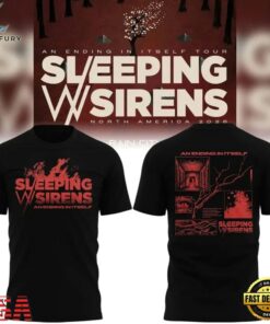 Sleeping With Sirens An Ending In Itself World Tour 2026 Black 3D Shirt, Trending Music 3D Tee Sleeping With Sirens AN Ending IN Itself World Tour 2026 Black 3D Shirt