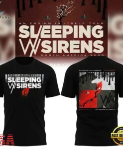 Sleeping With Sirens An Ending In Itself World Tour 2026 T Shirt, Trending Music 3D Tee Sleeping With Sirens AN Ending IN Itself World Tour 2026 T Shirt