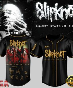 Slipknot sic est Stadium Tour 2027 Graphic Signature Baseball Jersey, Music Artist Baseball Jersey Slipknot Sic Est Stadium Tour 2027 Graphic Signature Baseball Jersey