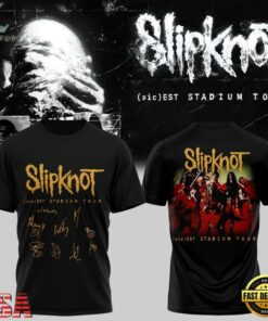 Slipknot sic est Stadium Tour 2027 Graphic Signature T Shirt, Trending Music 3D Tee Slipknot Sic Est Stadium Tour 2027 Graphic Signature T Shirt