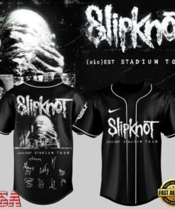 Slipknot sic est Stadium Tour Limited Edition Signature Baseball Jersey, Music Artist Baseball Jersey Slipknot Sic Est Stadium Tour Limited Edition Signature Baseball Jersey