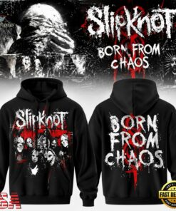 Slipknot Stadium Tour 2027 Born From Chaos Limited Edition Hoodie, Trending Music 3D Tee Slipknot Stadium Tour 2027 Born From Chaos Limited Edition Hoodie