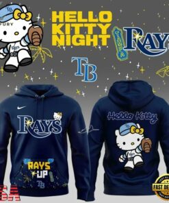 Special Edition Tampa Bay Rays x Hello Kitty Hoodie, Viral 3D Graphic Tee Special Edition Tampa Bay Rays X Hello Kitty Hoodie