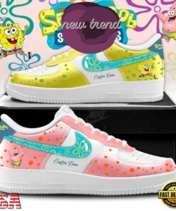 SpongeBob SquarePants 2026 Personalized Air Force 1 Shoes Sneaker, Music Lover AF1 Shoes Spongebob Squarepants 2026 Personalized Air Force 1 Shoes Sneaker