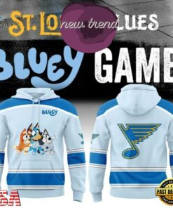 St. Louis Blues 2026 Bluey Night Game Limited Edition Hoodie, Viral 3D Graphic Tee ST Louis Blues 2026 Bluey Night Game Limited Edition Hoodie