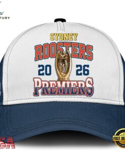 Sydney Roosters 2026 NRL Premiers Signature White Cap, Fashion Baseball Cap Sydney Roosters 2026 Nrl Premiers Signature White Cap
