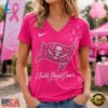 Tampa Bay Buccaneers 2026 NFL Tackle Breast Cancer V neck T Shirt, NFL Team V Neck Tee Tampa Bay Buccaneers 2026 Nfl Tackle Breast Cancer V Neck T Shirt