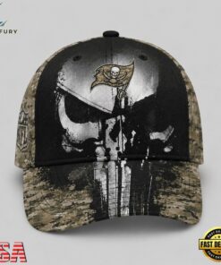 Tampa Bay Buccaneers NFL Halloween Military Skull Camo Classic Cap, Football Limited Edition Cap Tampa Bay Buccaneers Nfl Halloween Military Skull Camo Classic Cap
