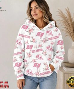 Tampa Bay Buccaneers NFL Pink Floral Team Pride Hoodie Shirt, Sports Fans 3D Shirt Tampa Bay Buccaneers Nfl Pink Floral Team Pride Hoodie Shirt