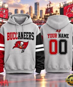 Tampa Bay Buccaneers NFL Two Tone Colorblock Varsity Hoodie, Sports Fans 3D Shirt Tampa Bay Buccaneers Nfl Two Tone Colorblock Varsity Hoodie